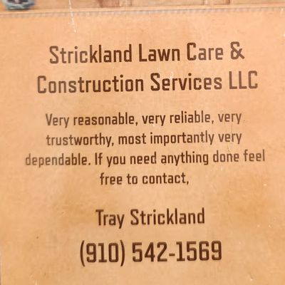 Avatar for Strickland Lawn Care & Construction Services LLC