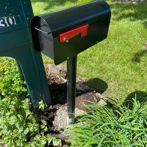 Removed and installed mailbox 