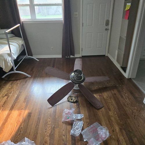 Replacement of ceiling fan 