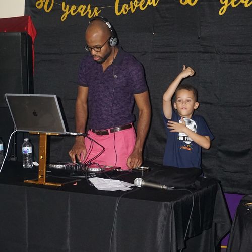 Chinua Unites was hired as the DJ at our family re