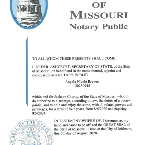 MO commission letter