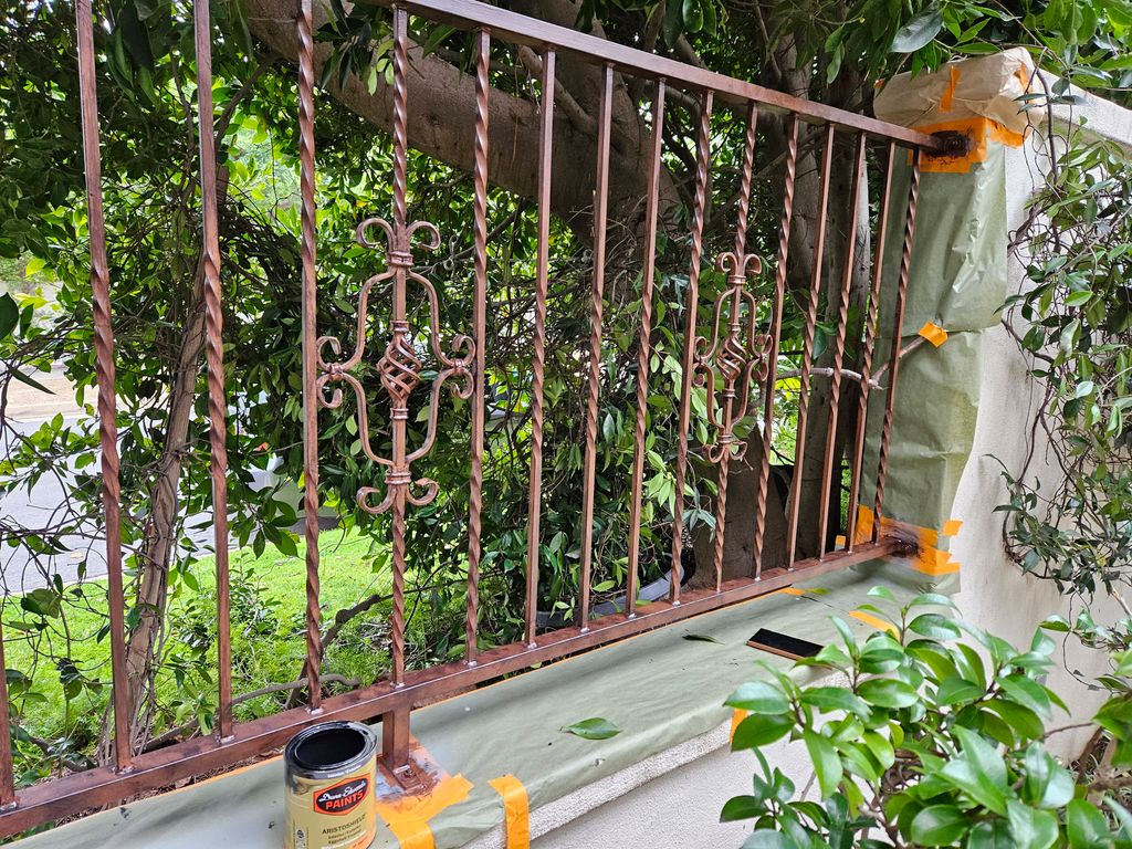 Applying faux color to Railings.