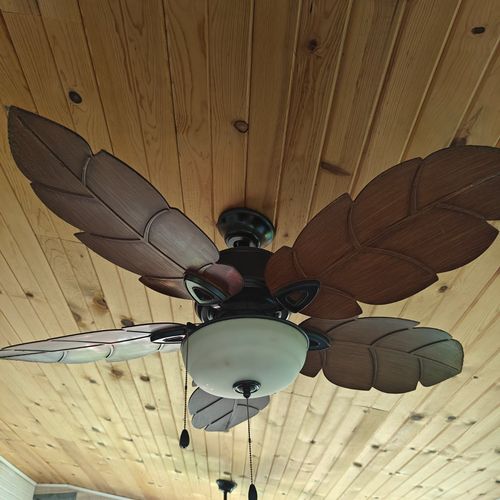 I had two ceiling fans installed in my all season 