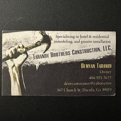 Avatar for Taranov brothers construction, LLC.