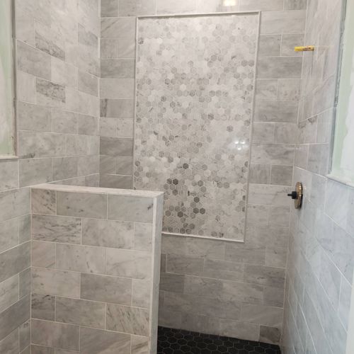 Excellent tile work for a competitive price!!