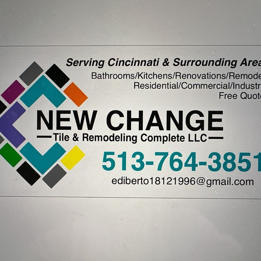 "New Change"  tile & remodeling complete