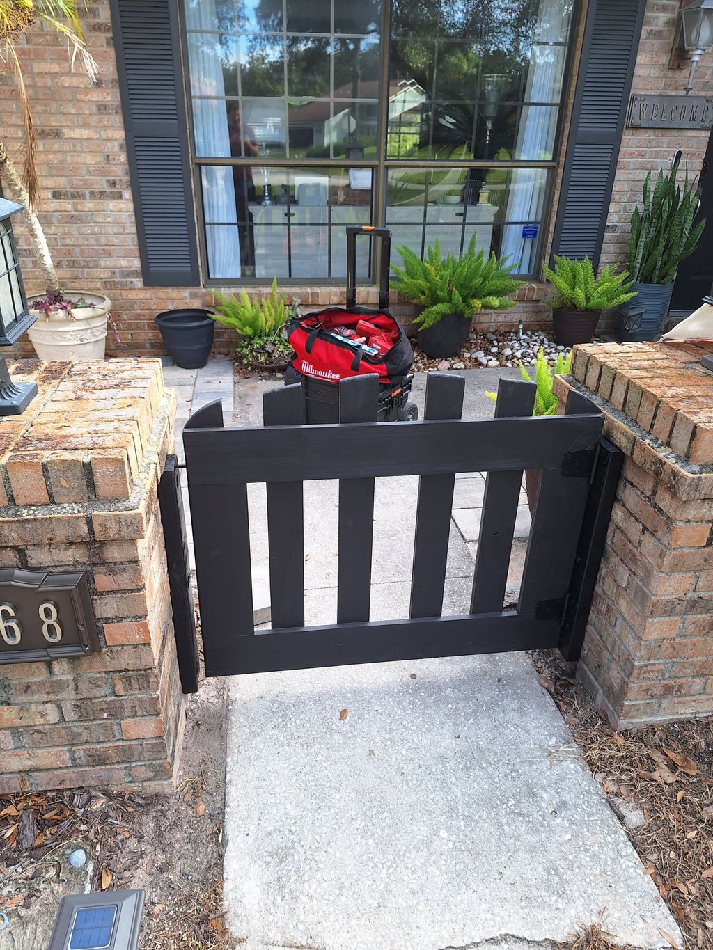 mounted premade gate