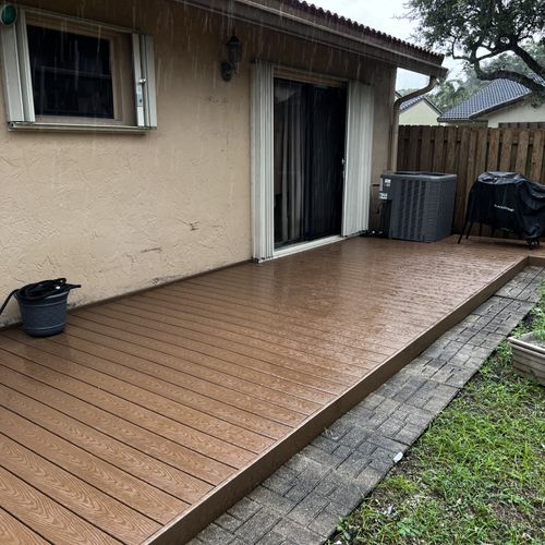 Deck after