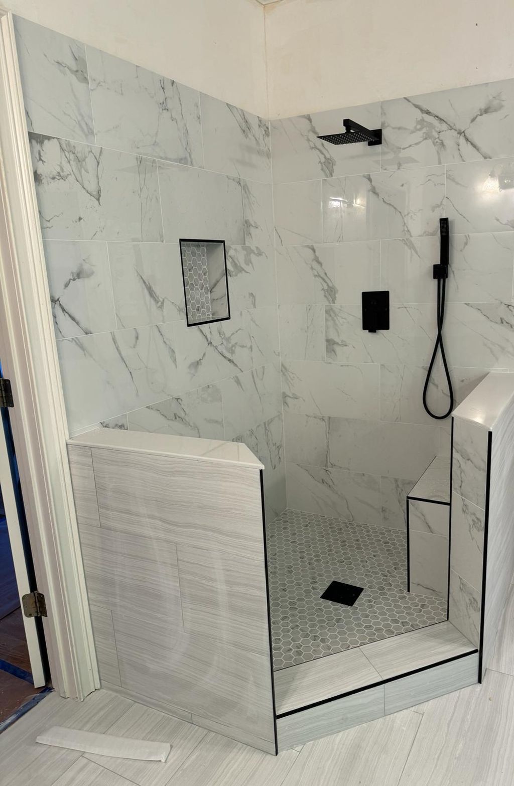 New shower bathroom finished