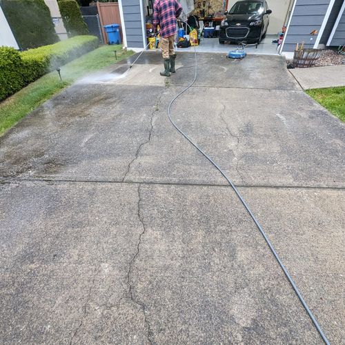 Clean River Exteriors came out to power wash my dr