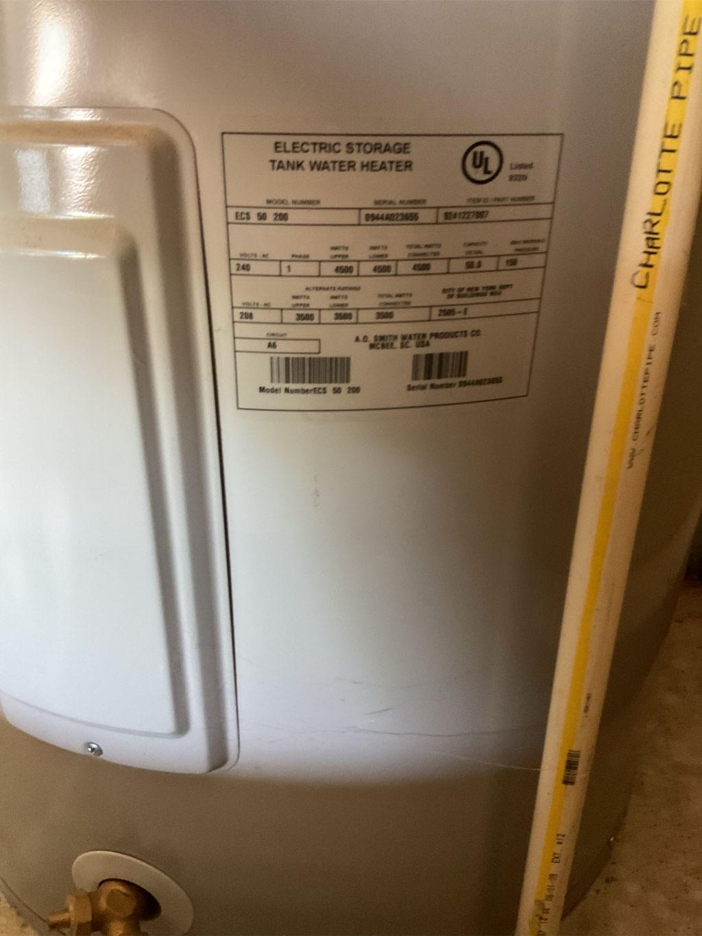 Water Heater Installation or Replacement