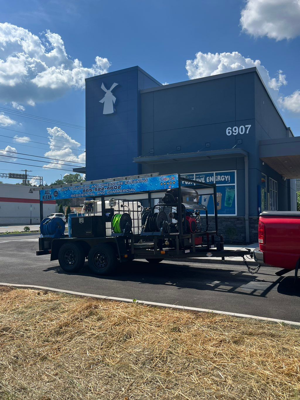 New construction clean-up at the newest Dutch Bros