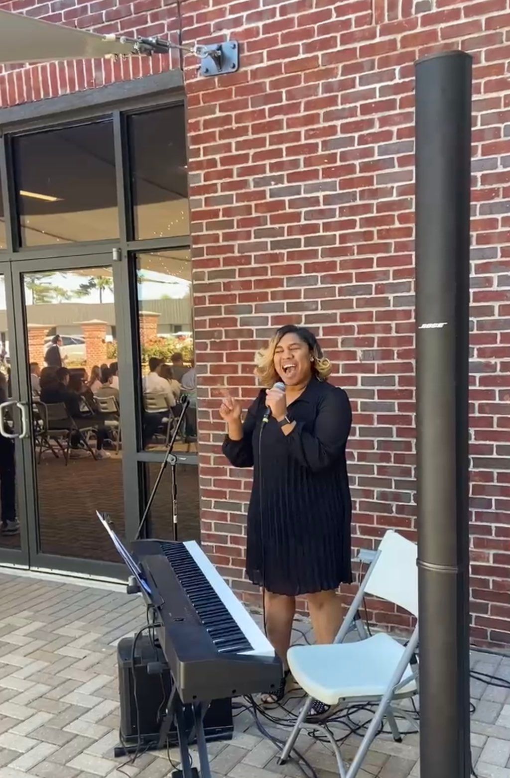 This is Brittany, singing for the first time in pu