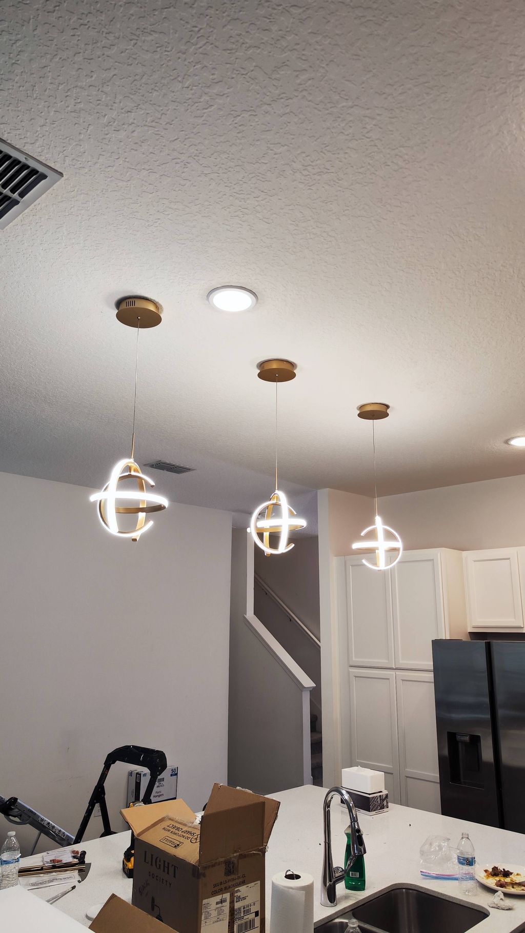 ceiling light installation