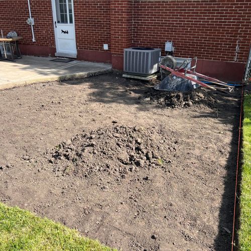 My parents put in a paver patio in their back yard