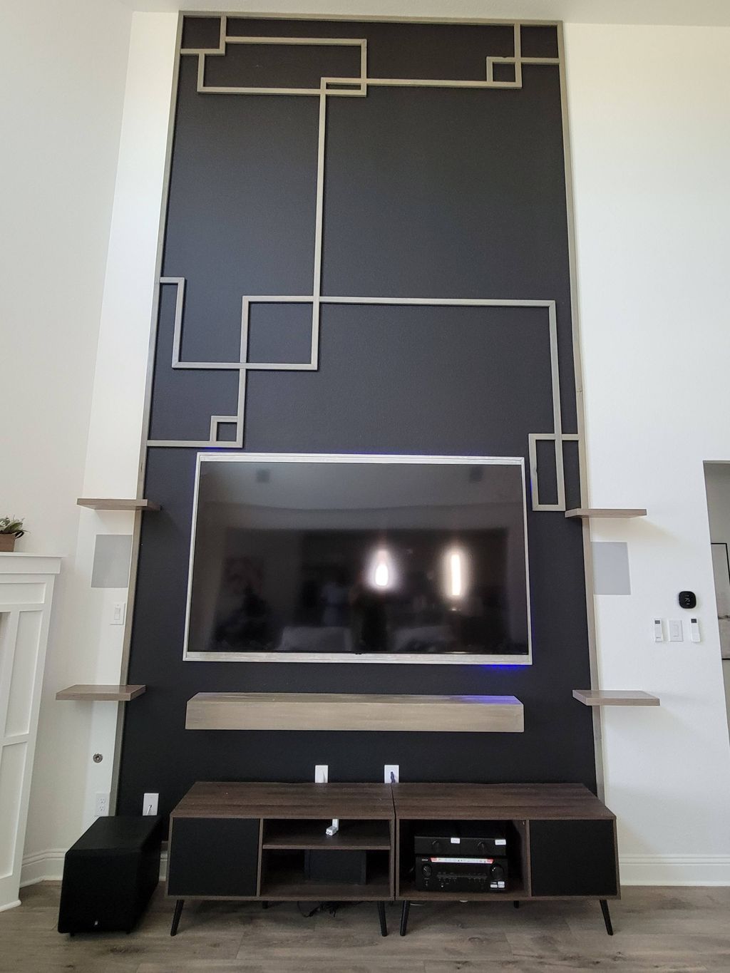 Accent wall installation
