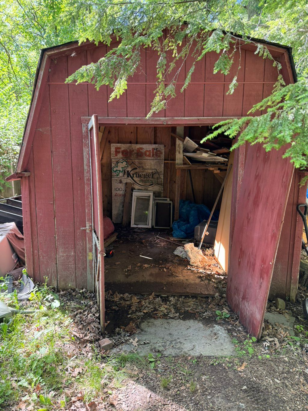 Max did a good job working on a large shed and jun