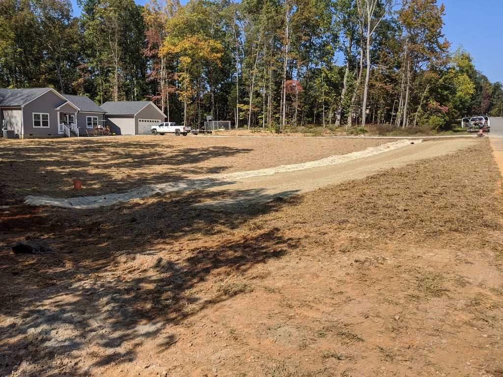 front yard holding water (after)