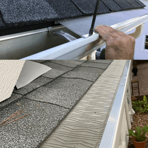 Micro Mash Gutter Guard Installation