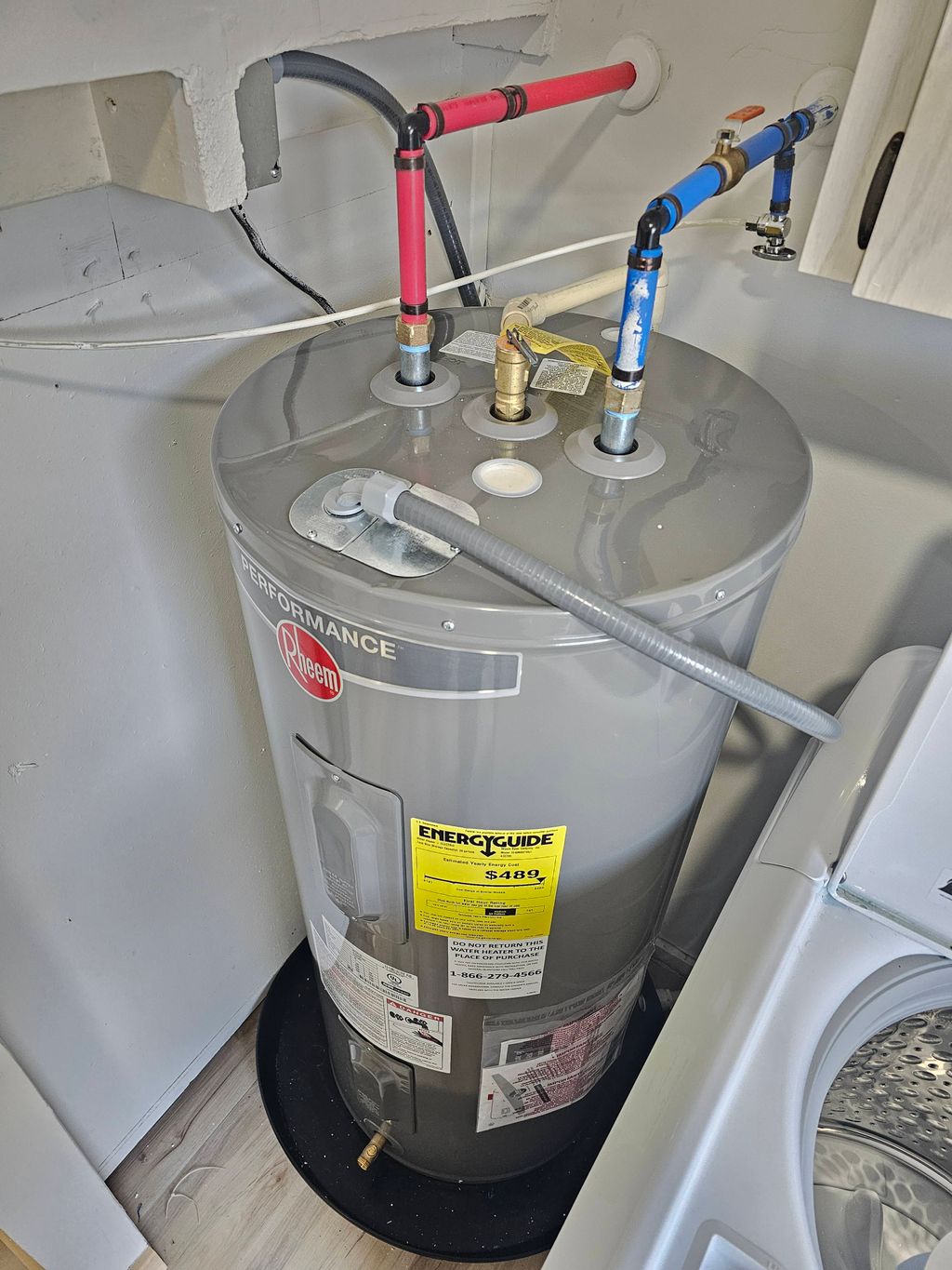 Replacing of the 40-gallon water heater 