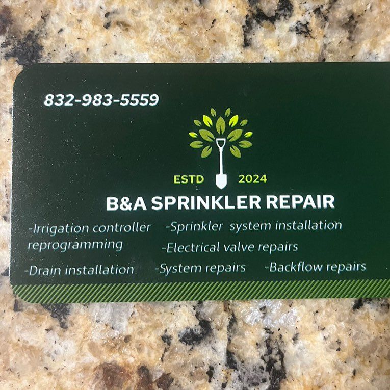 B&A sprinkler  Repair