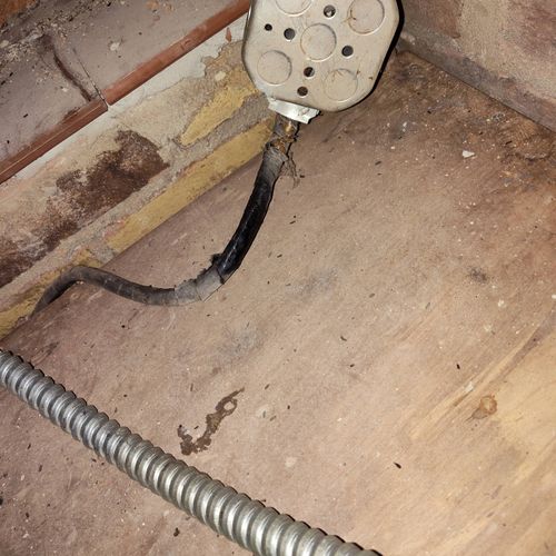 electrical overload, fire hazard, found and repair