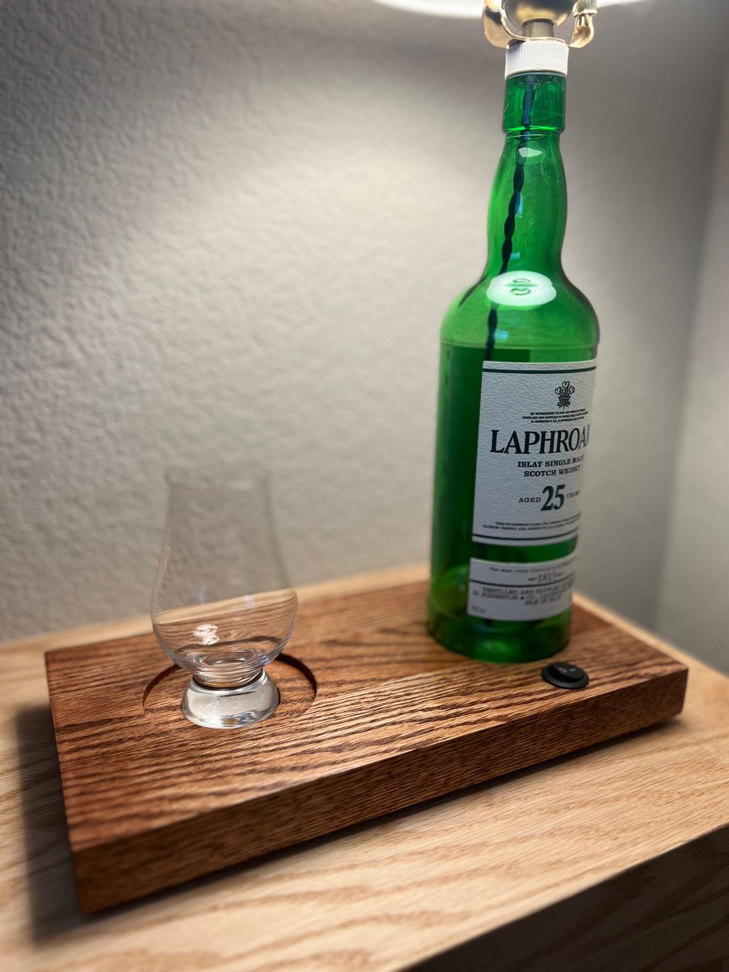 Whisky bottle lamp