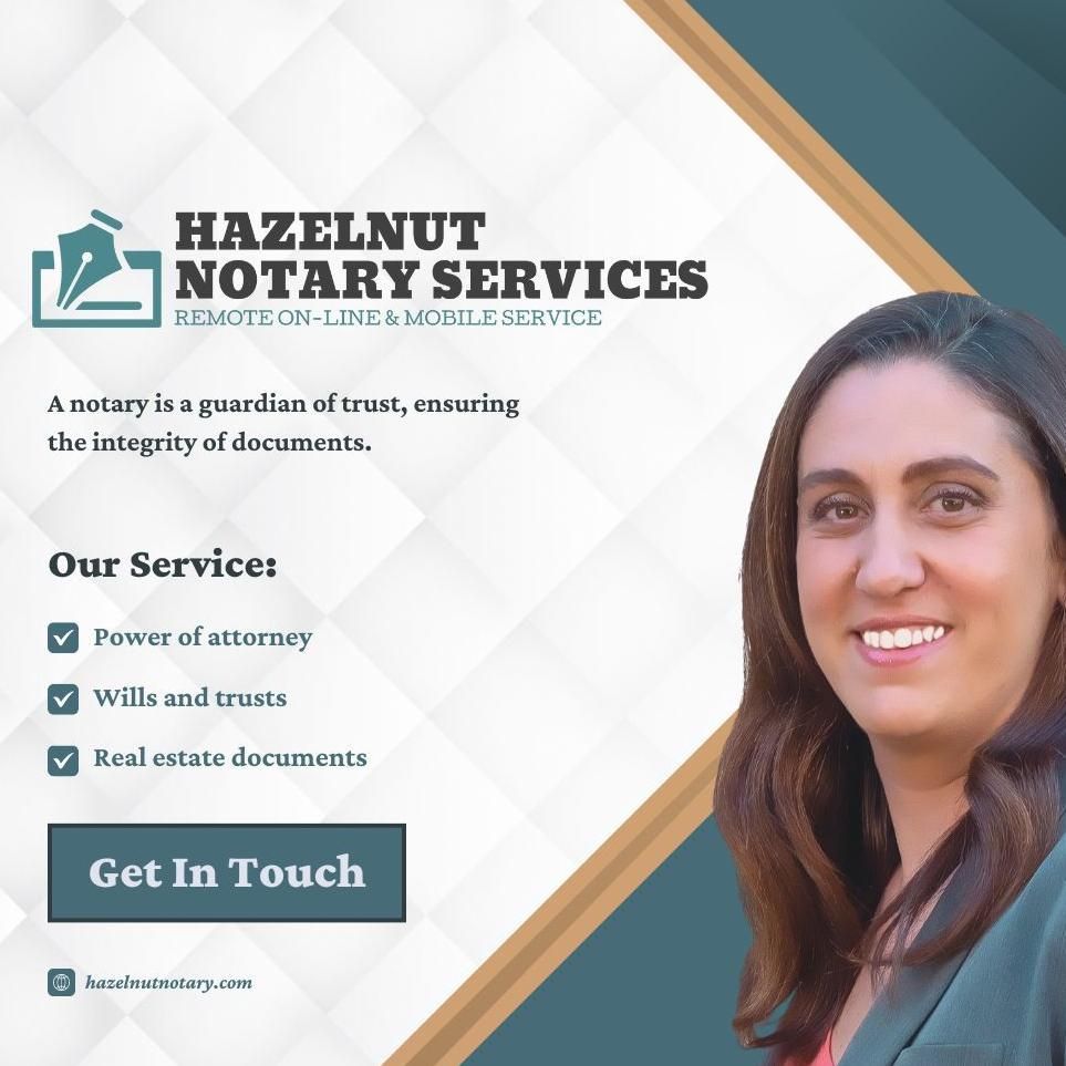 Hazelnut Notary Services