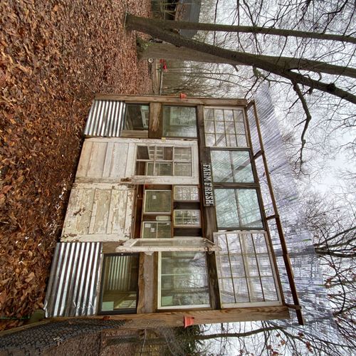 Timeless trade built this custom greenhouse using 