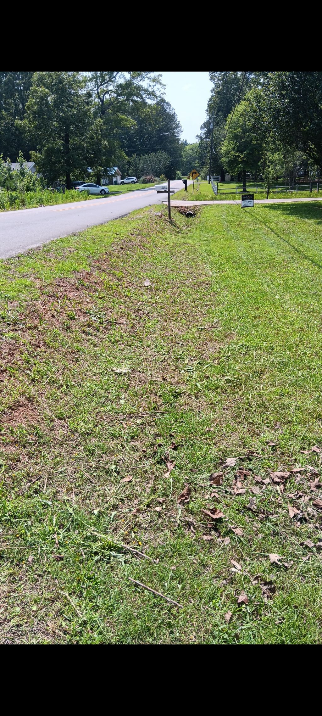 Mowing, grounds clean up.