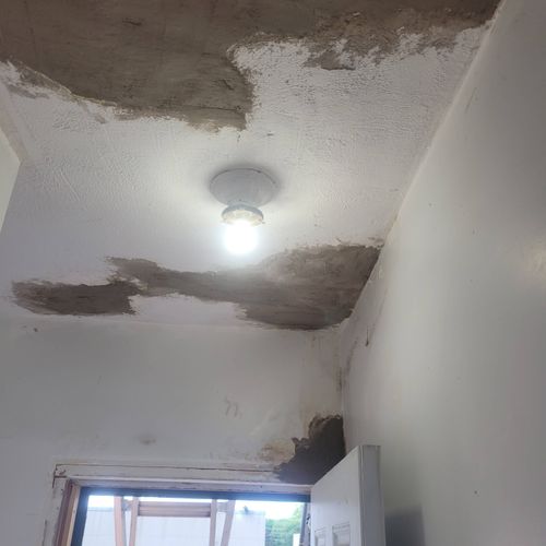 repatch damage ceilings with structure lite and pa