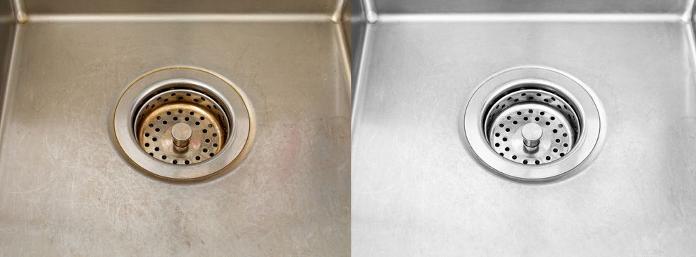 Sink before and after