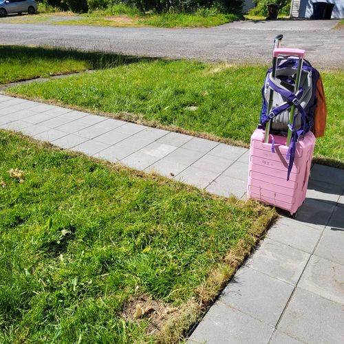 Constructed a paver sidewalk in the front and back