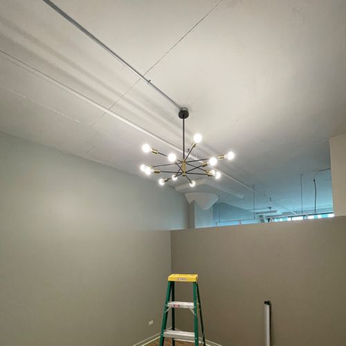 Fantastic job on 2 new light fixture installs for 