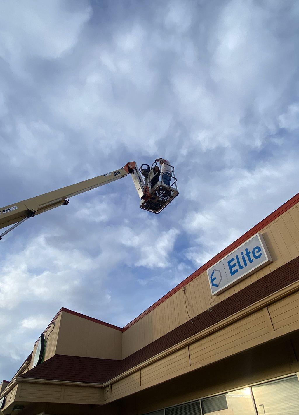 Installing the storefront sign