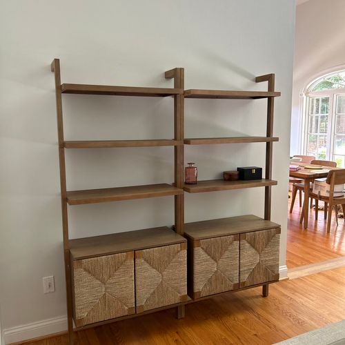 David did a great job assembling my two bookcases 