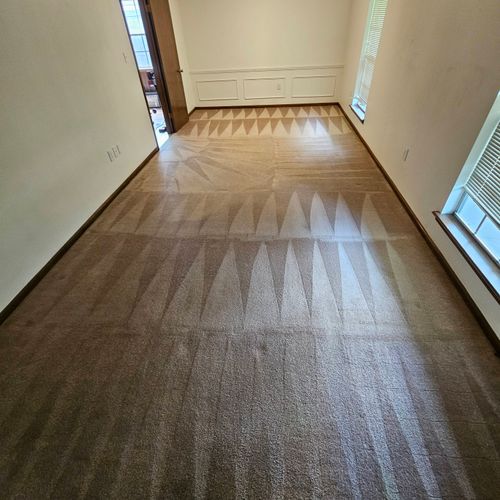 Excellent job on carpet cleaning! Just like when w