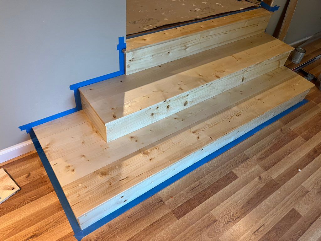 Custom pine stairs 