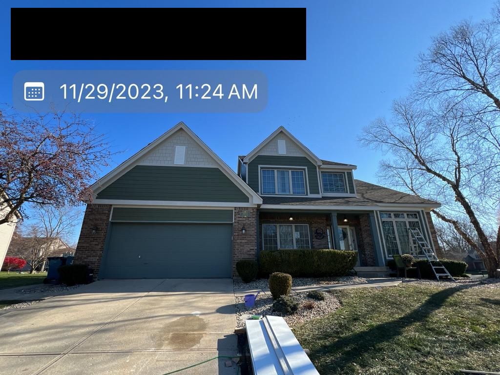 New fiber cement siding (Front view)