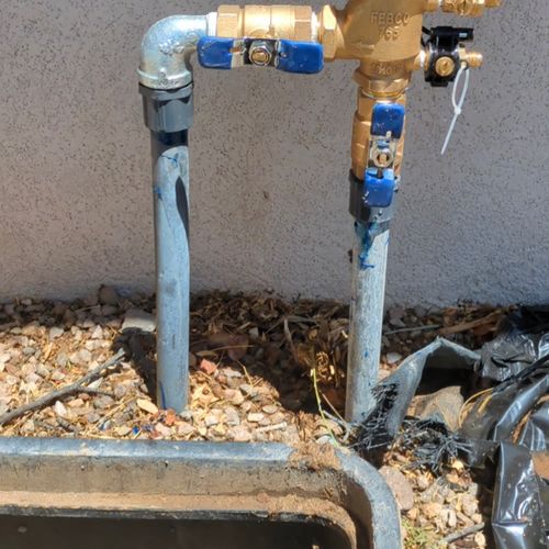 Backflow Preventer Installation 