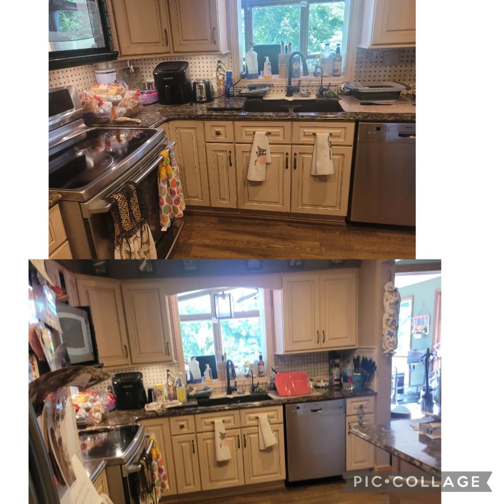 Customer wanted a standard clean in kitchen area 