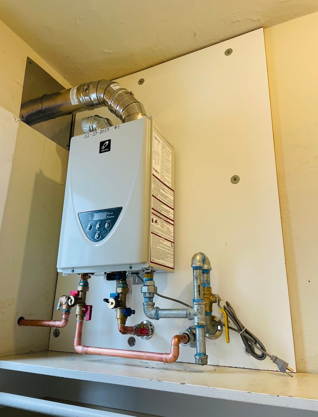 Tankless water heater for single family home