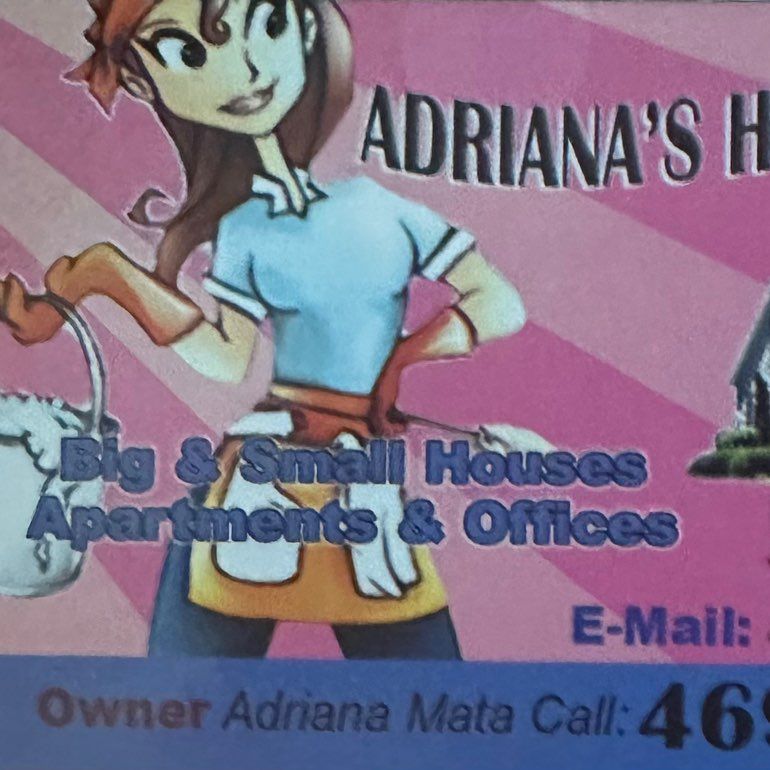 Adriana’s cleaning houses