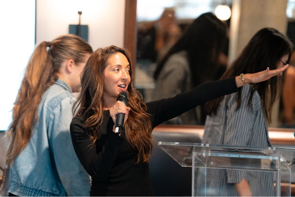 Emceeing FounderMade's Executive Summit in NYC 202