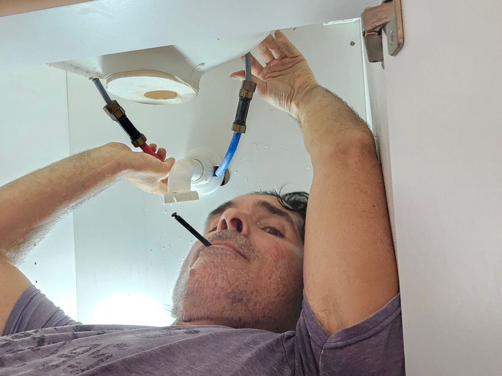 sink install smile for the camera