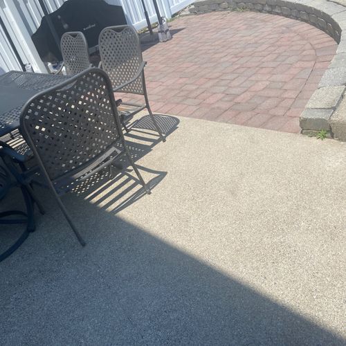 I hired Tony and his team to power wash my patio a