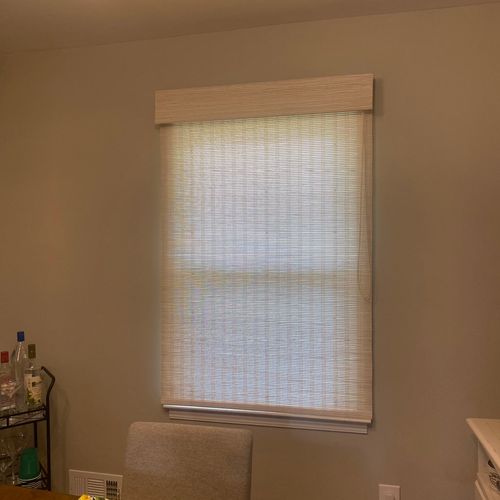 Opher helped me replace wooden blinds that had bee