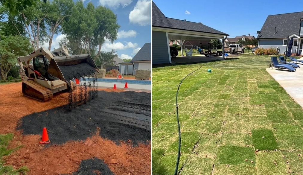 equipment used to install sod in backyard