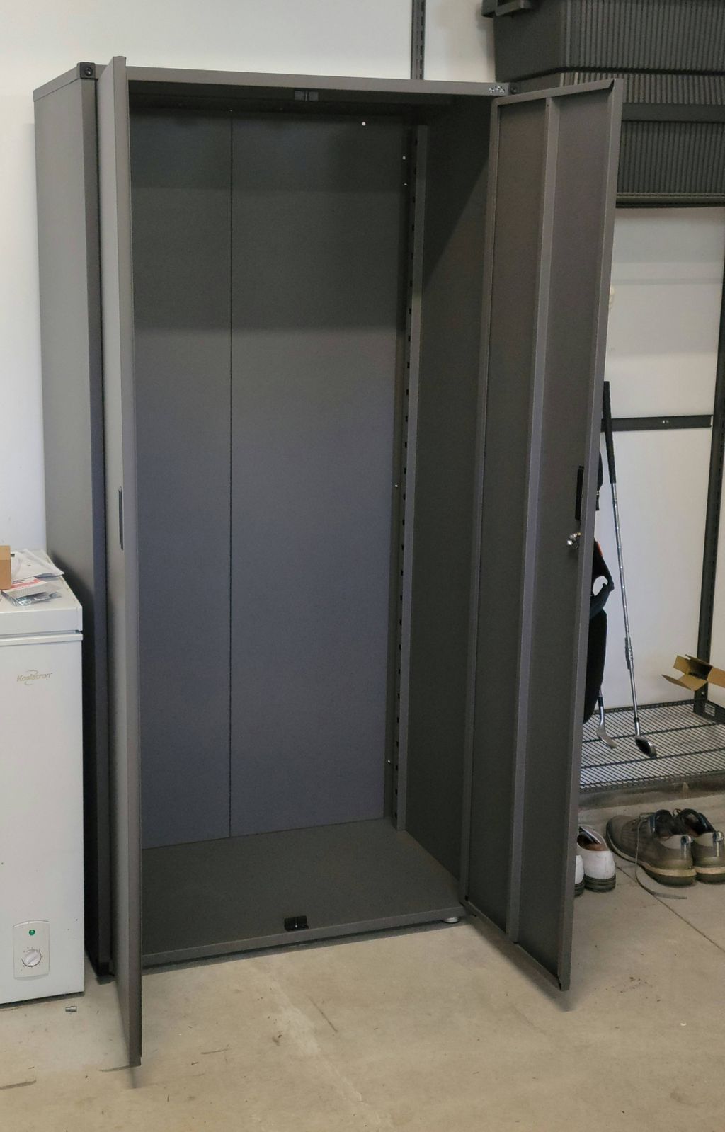 Fully assembled Elfa Tall Cabinet 6/23/24
