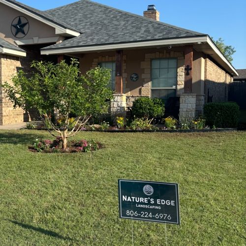 My husband and I love how our front yard turned ou